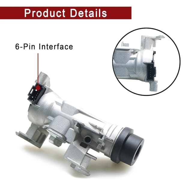 Thumbnail 2 de 1K0905851 Ignition Lock Switch for VW Golf