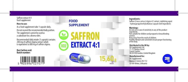 Thumbnail 1 de Hepatica Zafferano 800 mg equivalente (estratto 4:1) 60 capsule vegane
