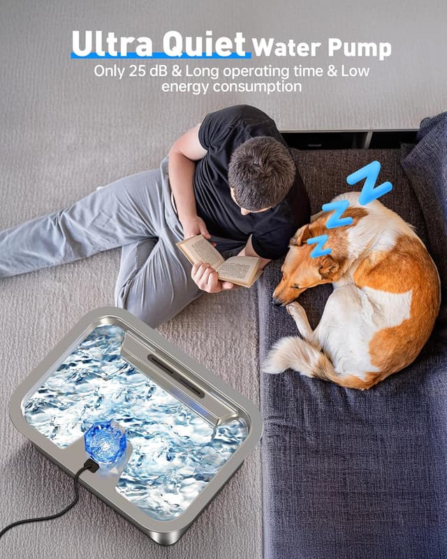 Thumbnail 6 de Stainless Steel Dog Water Fountain 3 Gallon