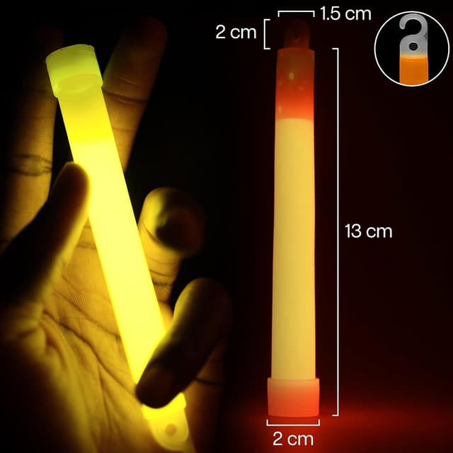 Detalle de Besto 6-inch Glow Sticks (32 Pack) – Ultra Bright Neon UV Glow Sticks for Parties, Festivals & Camping