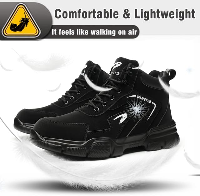 Thumbnail 6 de ZSDZSZ steel toe cap waterproof safety boots – lightweight non-slip work trainers