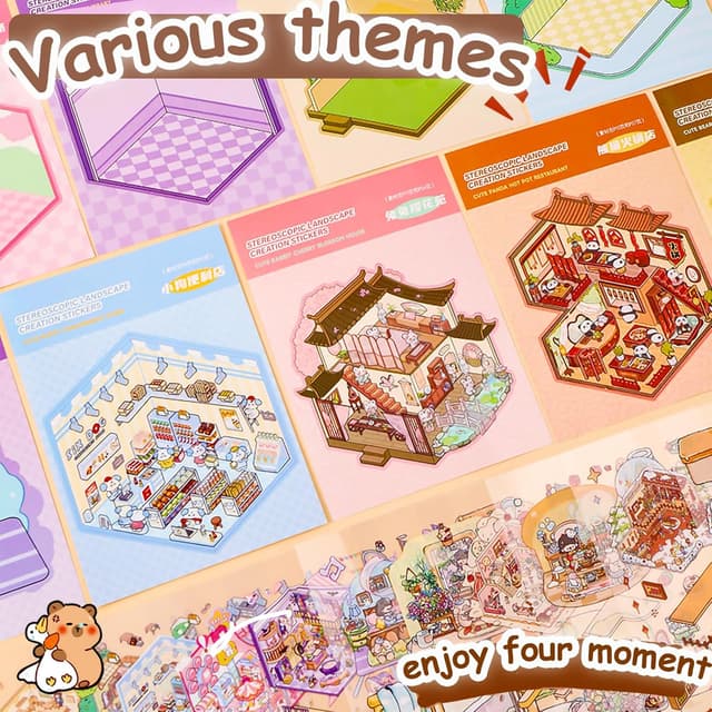 Thumbnail 6 de Wiskowee 20‑set 3D House Sticker Kit