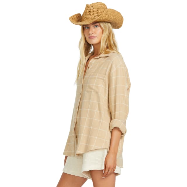 Detalle 2 de Billabong Layer Up: camiseta de mujer de manga larga de algodón