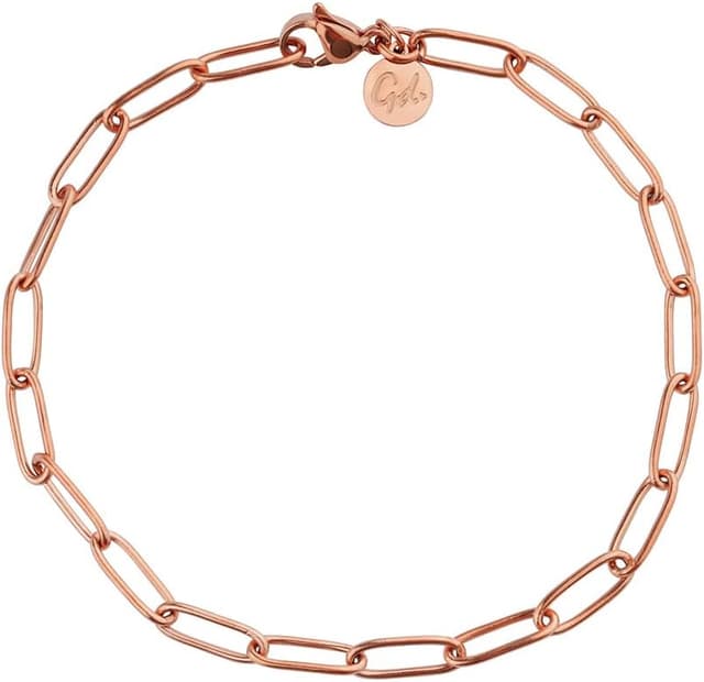 Thumbnail 6 de Bracciale a maglie GD GOOD.designs EST. 2015 in acciaio 316L con catena regolabile (oro/argento/rosa)