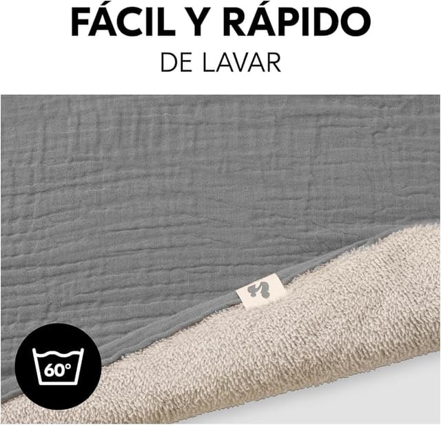 Thumbnail 4 de hauck Funda Cambiador Bebe 69x44 cm — Topper muselina y rizo