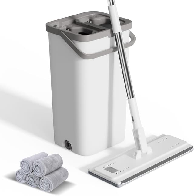 Imagen de Eukue Wischmopp Set mit Eimer 140 cm 🧹 en OfertitasTOP