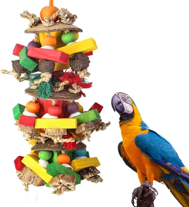 Detalle de MQUPIN Parrot budgie chew toy 45 cm