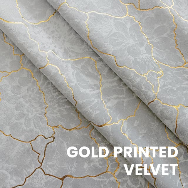 Detalle de Ystyle rideaux occultants en velours beige (lot de 2) 140x175 cm, isolation thermique et anti-bruit