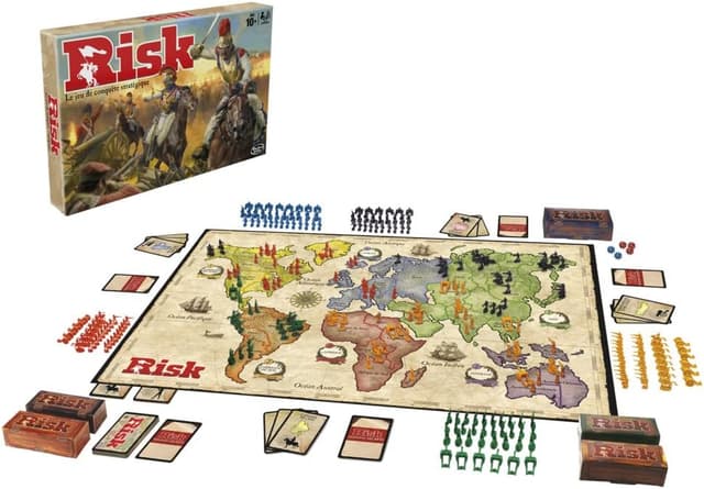 Detalle de Hasbro Gaming Risk Classic Strategy Board Game (2-5 Players) – Conquest Board Game for 10+ Year Olds