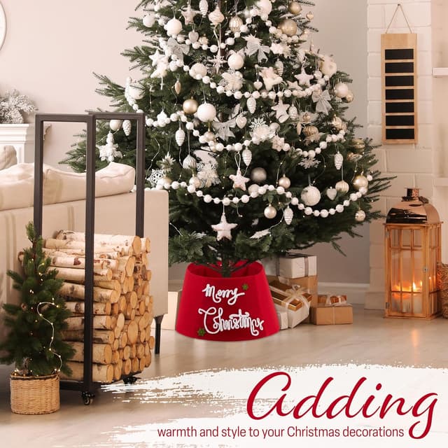 Thumbnail 5 de DECO EXPRESS Falda de Árbol Navidad 🎄 - Diseño Merry Roja