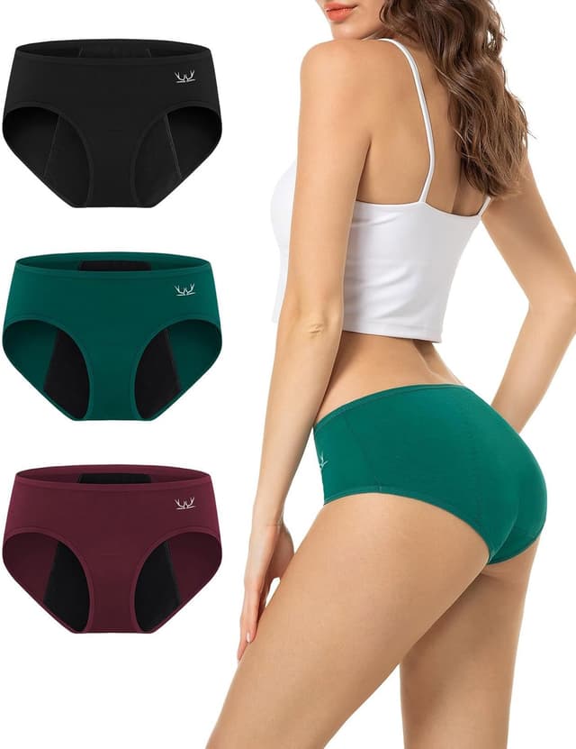 Thumbnail 1 de TANSTC Mutande Mestruali Cotone 3 Pack 4 strati