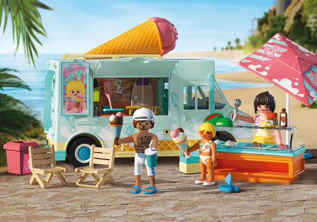 Thumbnail 3 de Playmobil Camión de helados con tienda de surf 🚂
