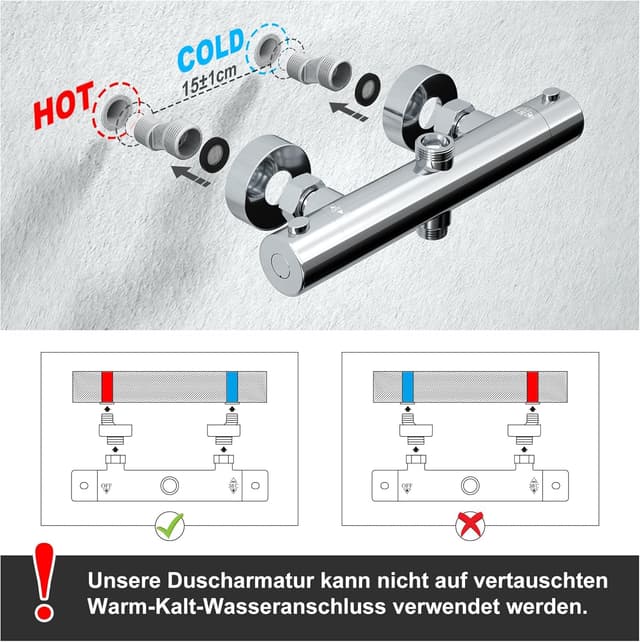 Detalle de Görbach Colonna Doccia termostatica 30x30