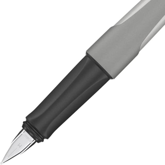 Detalle de STABILO Flow stylo-plume rechargeable gris bleu, plume acier inox avec pointe iridium