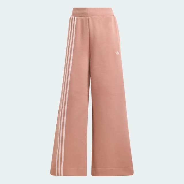 Detalle 2 de adidas Pantalón ancho Off Placed 3 Stripes rosa