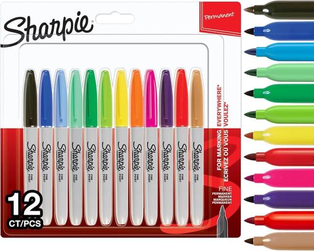 Imagen de Sharpie Permanent Markers 12 pack 🎨 en OfertitasTOP