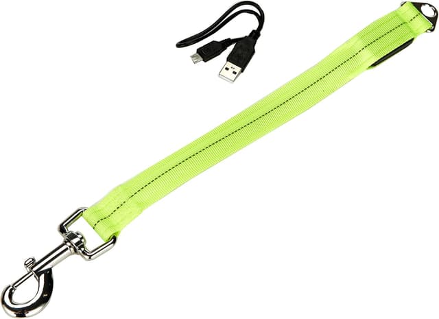 Detalle 2 de Ancol USB Hi-Vis Flashing Lead Attachment (Yellow) for safer night walks