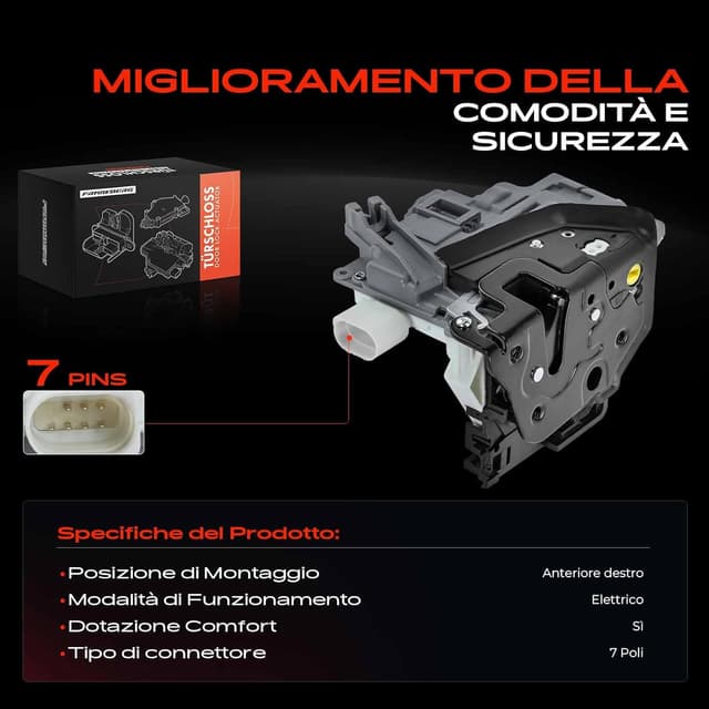 Thumbnail 2 de Frankberg V10-85-0028 serratura anteriore dx