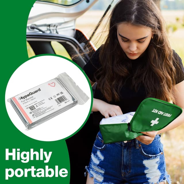 Thumbnail 4 de Safety First Aid Group HypaGuard survival blanket pack of 6