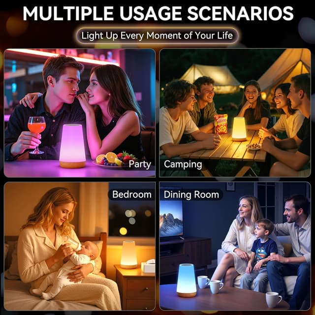 Thumbnail 5 de Auxmir Nachttischlampe 2500mAh RGB 5 Modi