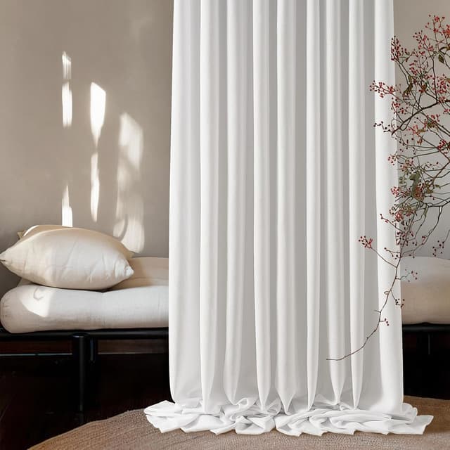 Thumbnail 3 de MRTREES Cortinas Translúcidas Blancas 200x240 cm Ojales 🪟