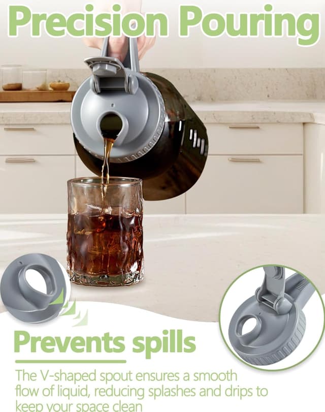 Thumbnail 2 de 32oz Glass Pitcher 2-Pack for Cold Brew & Juice 🥛