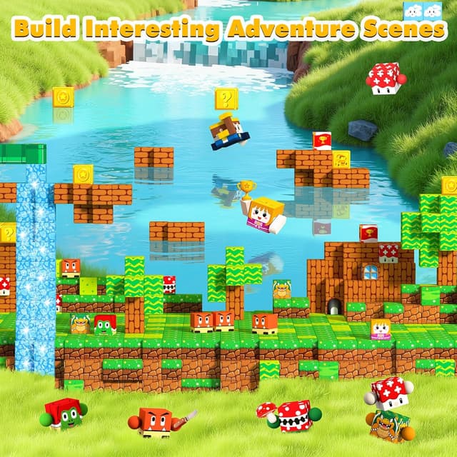 Thumbnail 2 de LUVTOY Magnetic Blocks 150 pcs