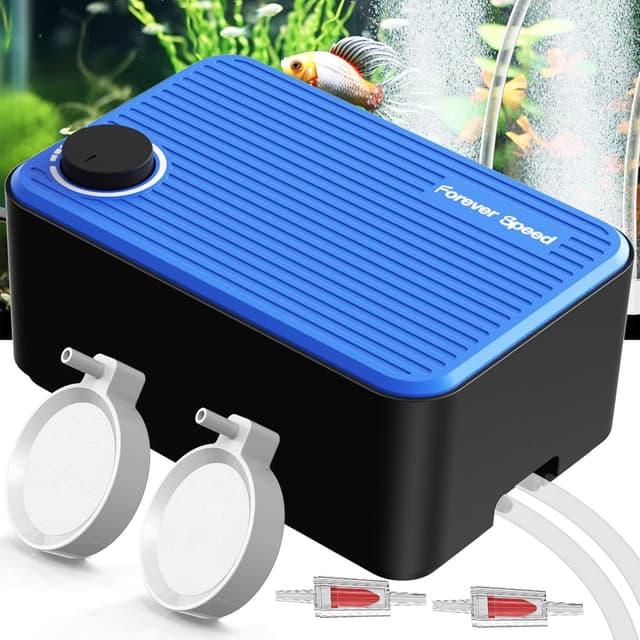 Imagen de Forever Speed Leise Aquarium Luftpumpe 8W, 480L/H Einstellbare Luftpumpe für Aquarium Sauerstoffpumpe Sehr Leise mit doppelten Luftlöchern Vibrationsarm und Mehr Sauerstoffzufuhr 80-600L
Forever Speed Leise Aquarium Luftpumpe 8W,… en OfertitasTOP