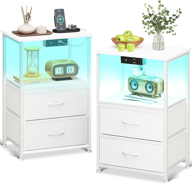 Imagen de Coleshome Mesitas de Noche Pack 2 en OfertitasTOP