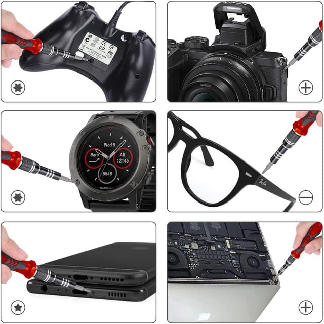 Detalle de Feinmechaniker Mini-Schraubendreher-Set Buvlizo 124 in 1 mit 103 Bits (PC, Laptop, iPhone & mehr)