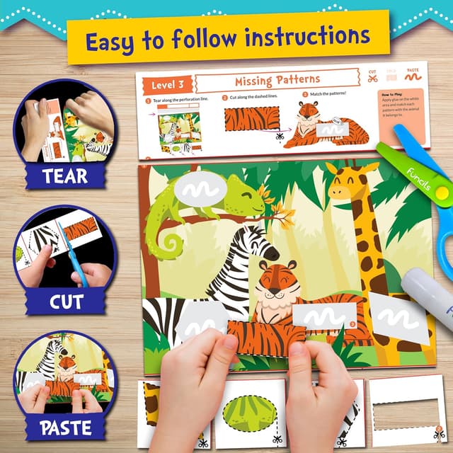 Thumbnail 4 de Funcils Toddler Scissor Skills kit 2 books