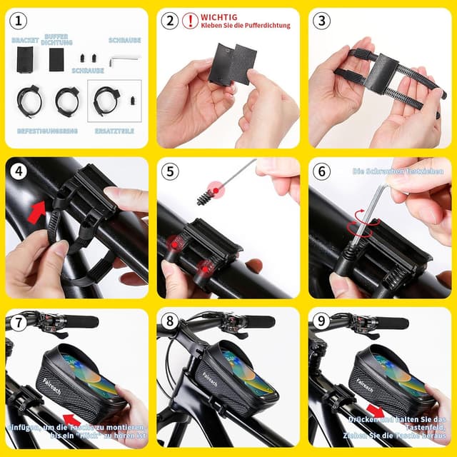 Thumbnail 6 de Faireach Rahmentasche Wasserdicht für 5,5-7 Zoll