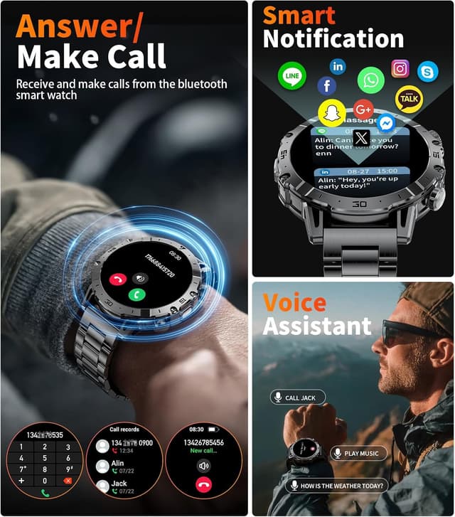 Detalle de SUNKTA 1.7-inch Bluetooth smart watch