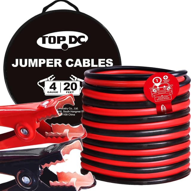 Imagen de TOPDC TD-P0420 20ft 4 Gauge Jumper Cables en OfertitasTOP