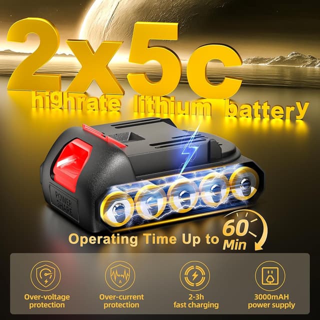 Thumbnail 3 de Mini Chainsaw 6-inch 8000 mAh cordless chainsaw