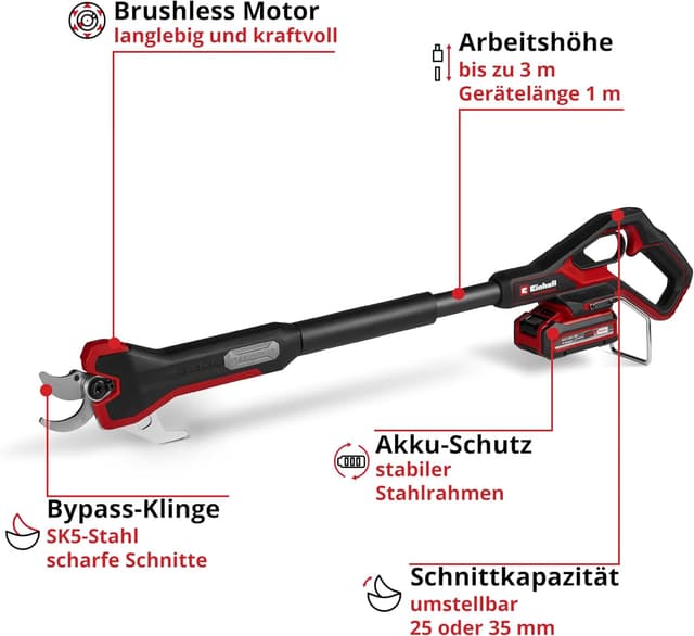 Thumbnail 2 de Einhell GP-LS 18/35 Li BL-Solo Akku-Astschere