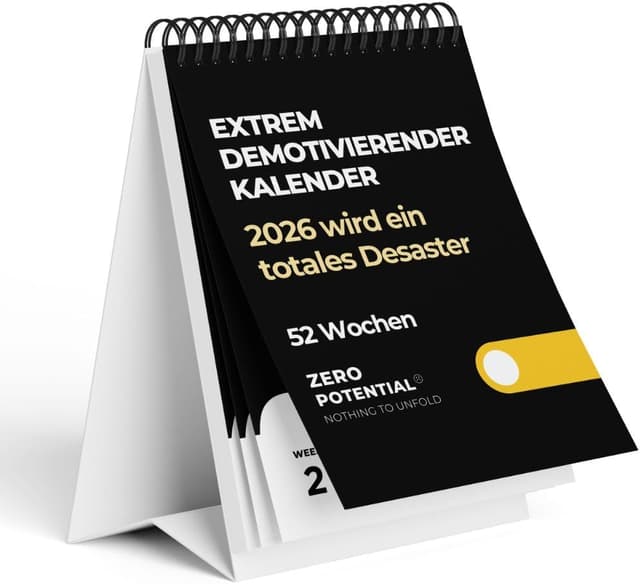 Detalle 2 de Demotivierender Tischkalender 52 Wochen 📅