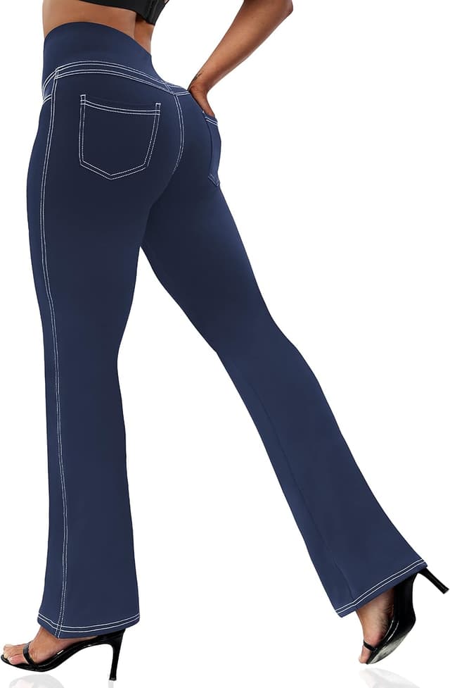 Detalle de VOOVEEYA Women's Bootcut Leggings 30"