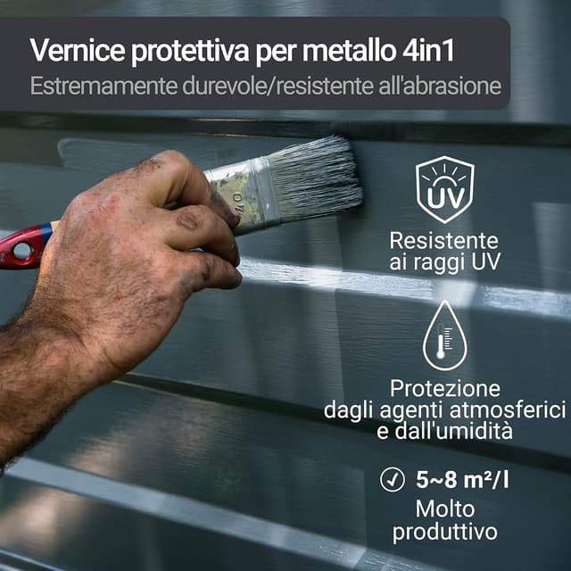 Detalle 1 de WO-WE W908 Vernice Metallo 5L Grigio antracite