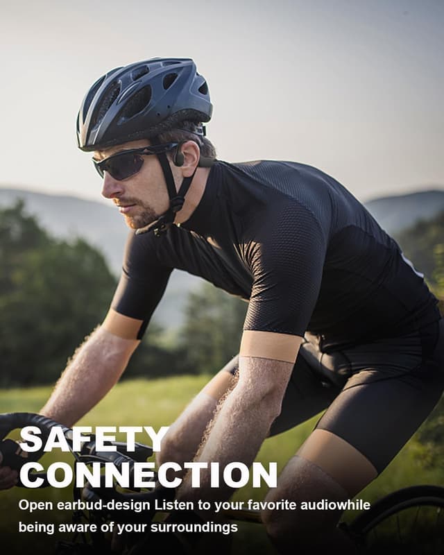 Detalle de SANOTO bone conduction Open‑Ear Bluetooth 5.0 headphones