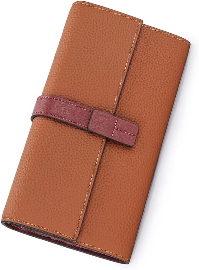 Detalle de ArtsEye Genuine Leather Large Capacity Ladies Wallet & Clutch Phone Holder