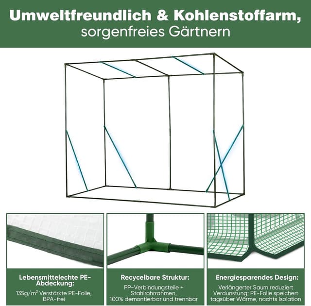 Thumbnail 5 de Sekey Gewächshaus 200x170x77 cm