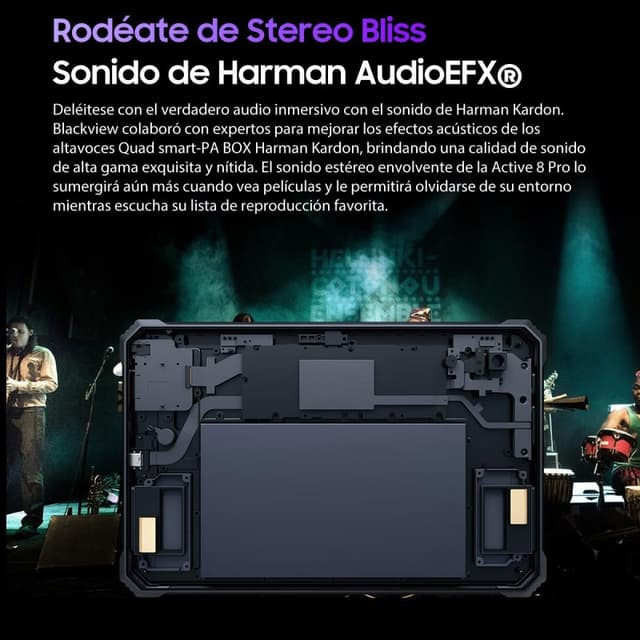 Detalle de Blackview Active 8 Pro tablet 10,4" 256 GB naranja