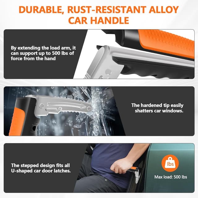 Detalle 1 de Kaiedos Car Door Handle 500 lbs 🧑🦽