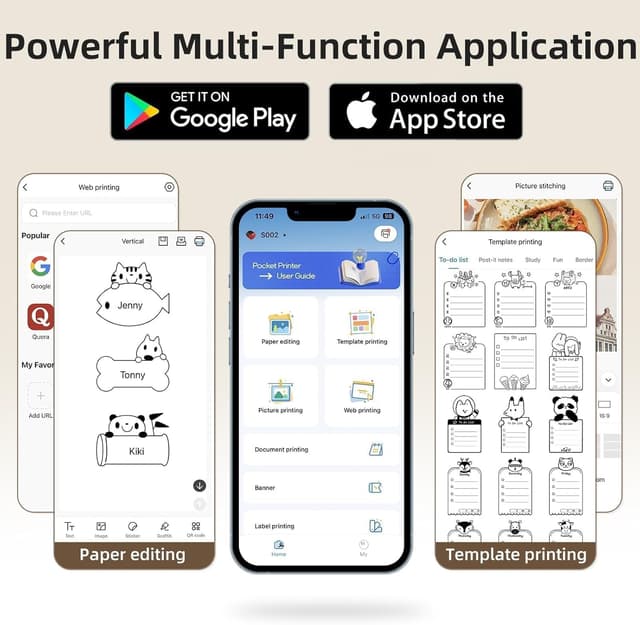 Thumbnail 5 de ORGSTA S002 Etikettendrucker 300 DPI đź–¨