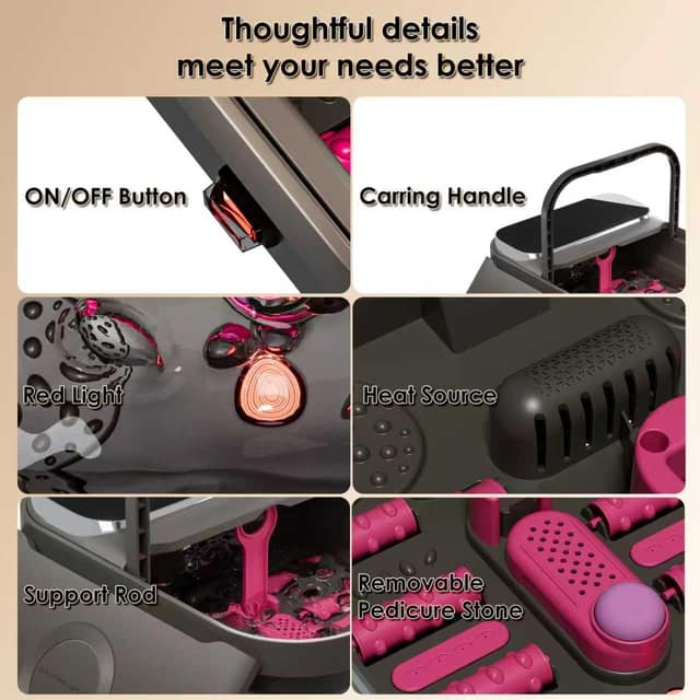 Thumbnail 4 de Qtiice Fußbad mit Digitaldisplay und Timer