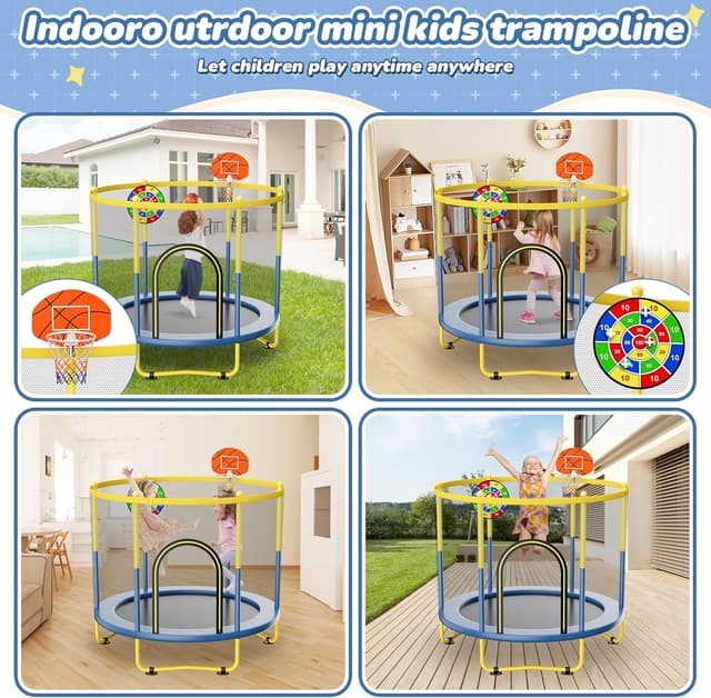 Thumbnail 6 de 6FT Indoor Trampoline for Kids Ages 1-8