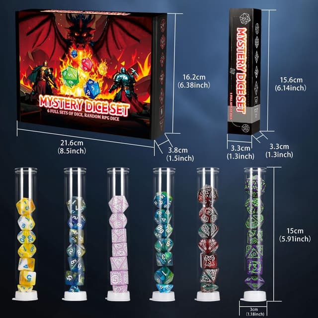 Detalle 2 de QMAY Mystery Dice Set 6 dice