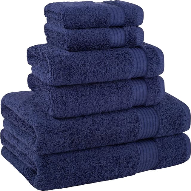 Thumbnail 4 de Cotton Paradise 6 Piece Towel Set 100% Cotton, Navy