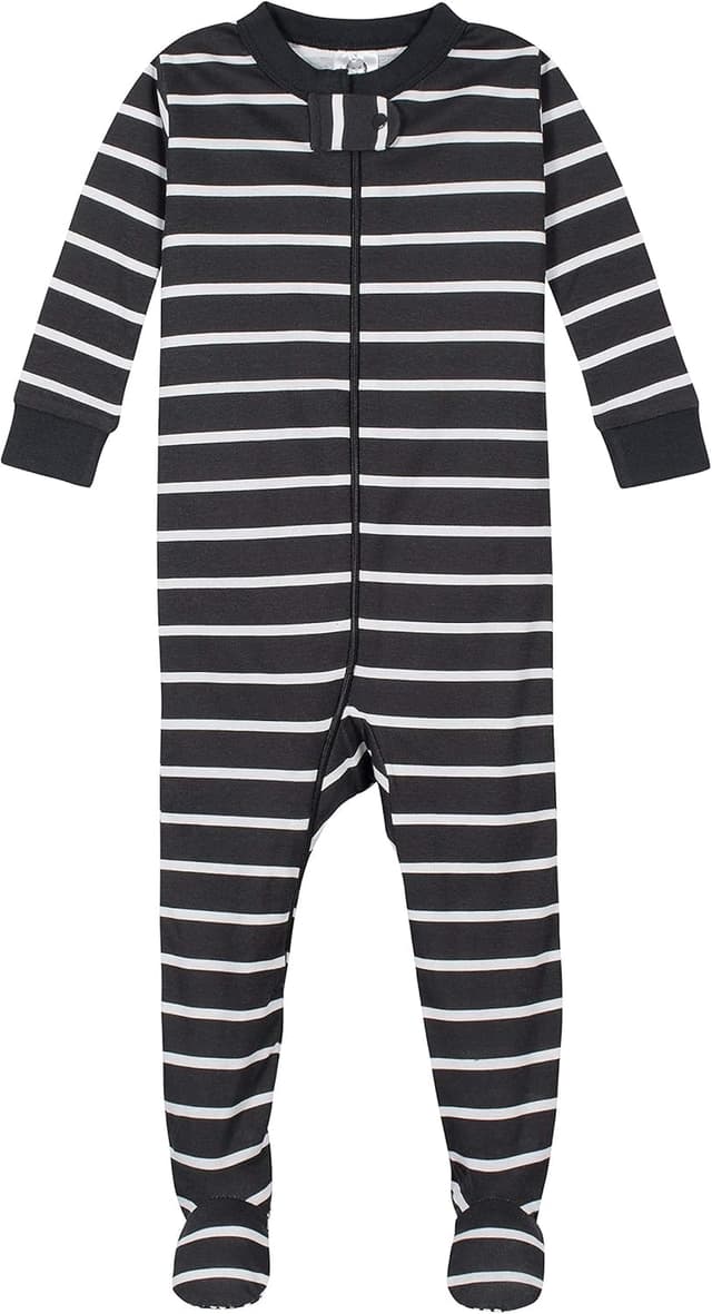 Detalle de Pyjamas Gerber 4 pièces pour bébés garçons (grenouillère) – ajustement pensé pour le sommeil